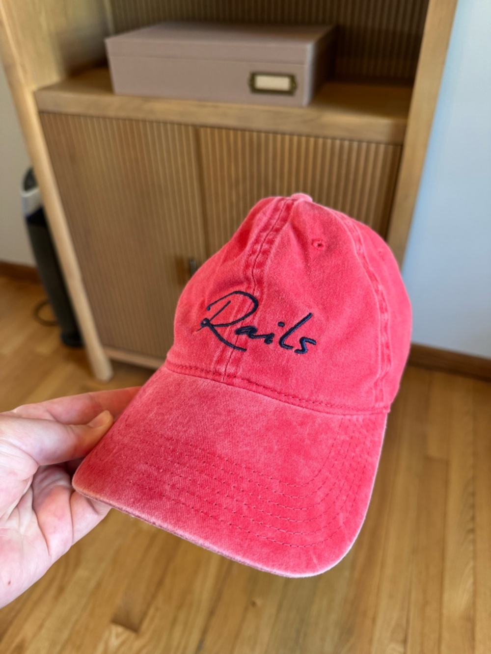 Rails Red Baseball Cap - Picture 2 of 4